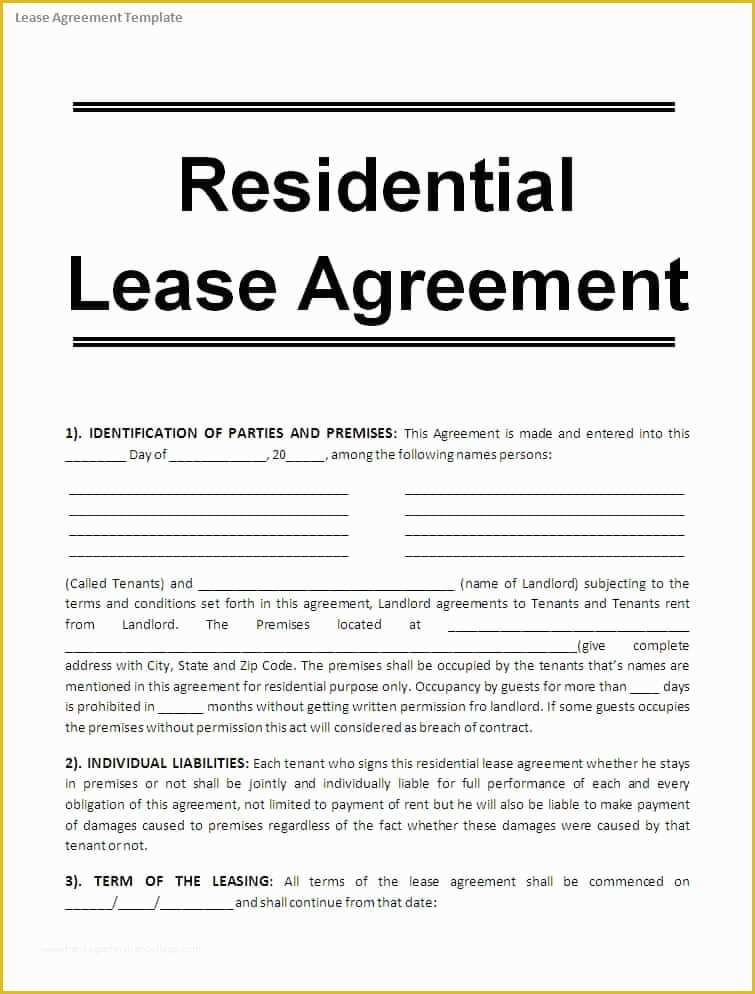 Free Microsoft Word Rental Agreement Templates Of 10 Apartment Rental Lease Agreement form Word – Project