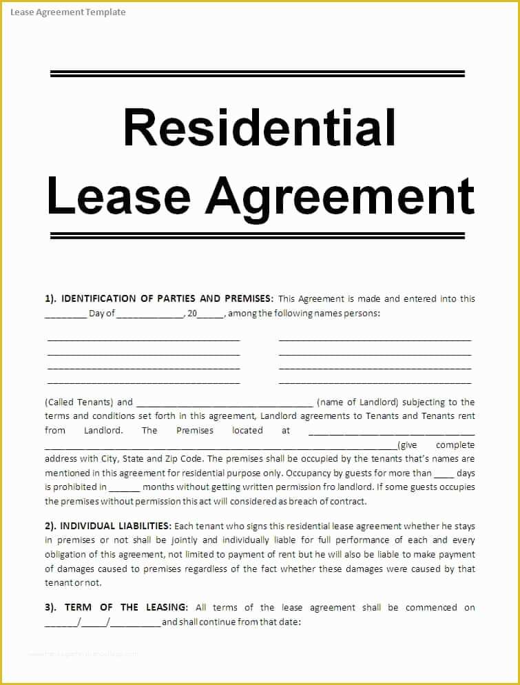 Free Microsoft Word Rental Agreement Templates Of 10 Apartment Rental 