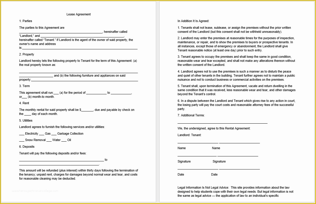 Free Microsoft Word Rental Agreement Templates Of 19 Free Rental Agreement Templates Microsoft Fice