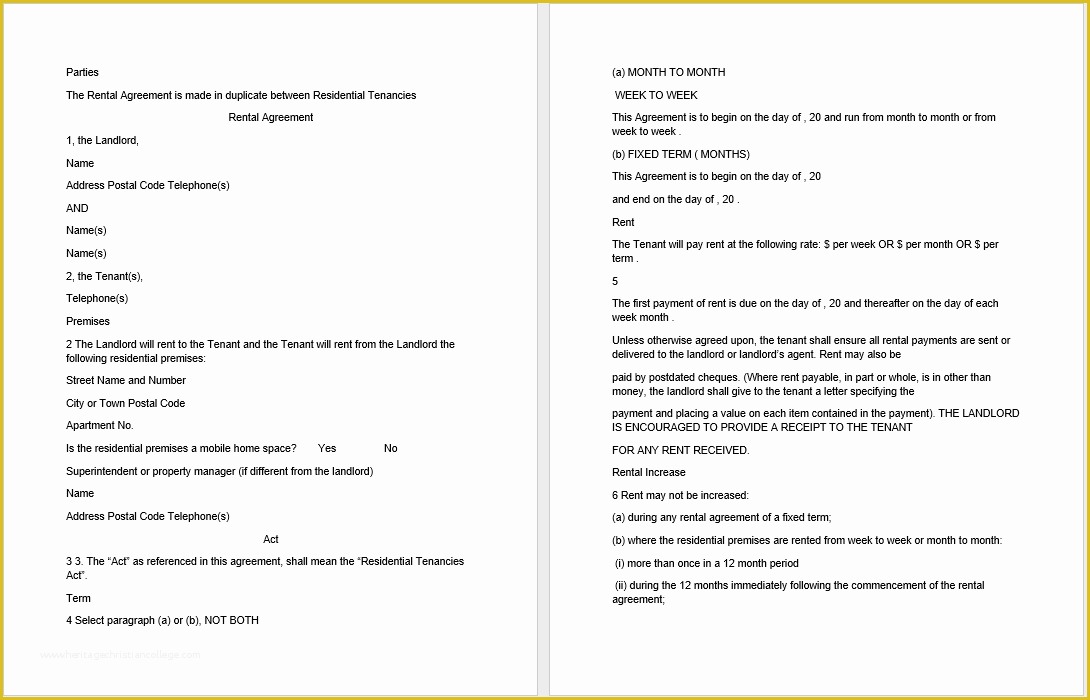 Free Microsoft Word Rental Agreement Templates Of 19 Free Rental Agreement Templates Microsoft Fice