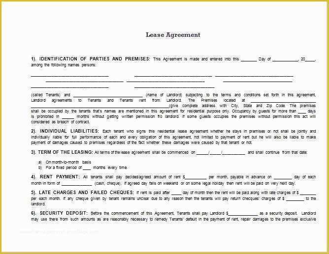 Free Microsoft Word Rental Agreement Templates Of Lease Agreement Template Word Beepmunk