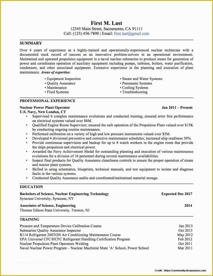 Free Military Resume Templates Of Free Military to Civilian Resume Samples Resume Resume