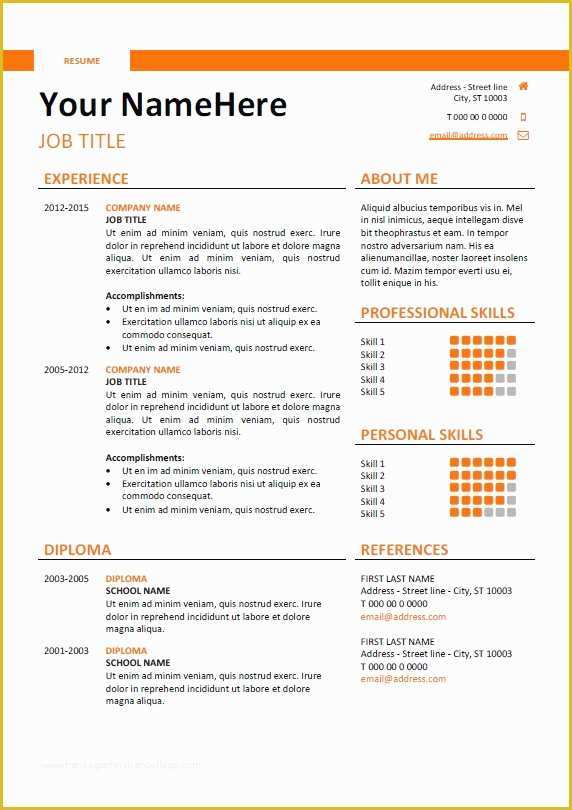 Free Military Resume Templates Of Fresh Free Military Resume Templates