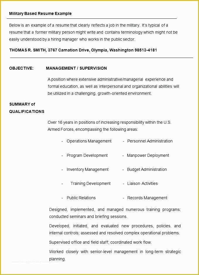 Free Military Resume Templates Of Military Resume 8 Free Word Documents Download Pilot