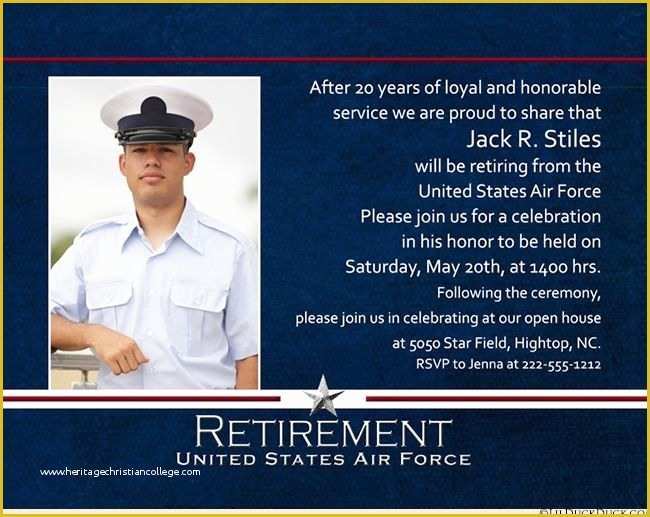 Free Military Retirement Invitation Template Of 1000 Ideas About Retirement Invitations On Pinterest