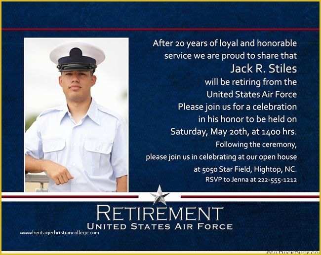 Free Military Retirement Invitation Template Of 1000 Ideas About Retirement Invitations On Pinterest