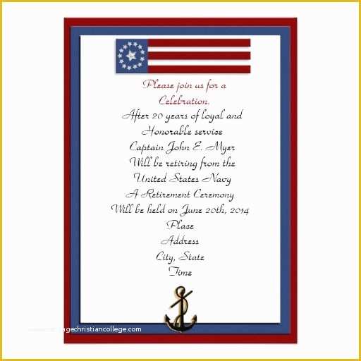 Free Military Retirement Invitation Template Of 15 Best Military Retirement Invitation Template Images On