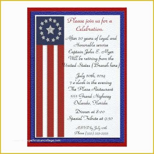 Free Military Retirement Invitation Template Of 44 Best Military Retirement Party Invitations Images On