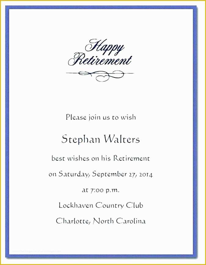 Free Military Retirement Invitation Template Of Free Military Retirement Invitation Template Party