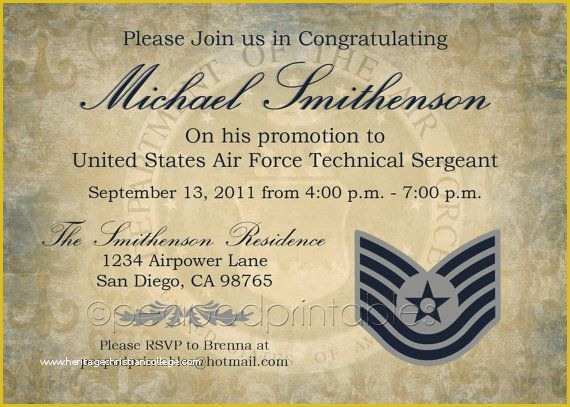 Free Military Retirement Invitation Template Of Invite Idea Re Write for Retirement