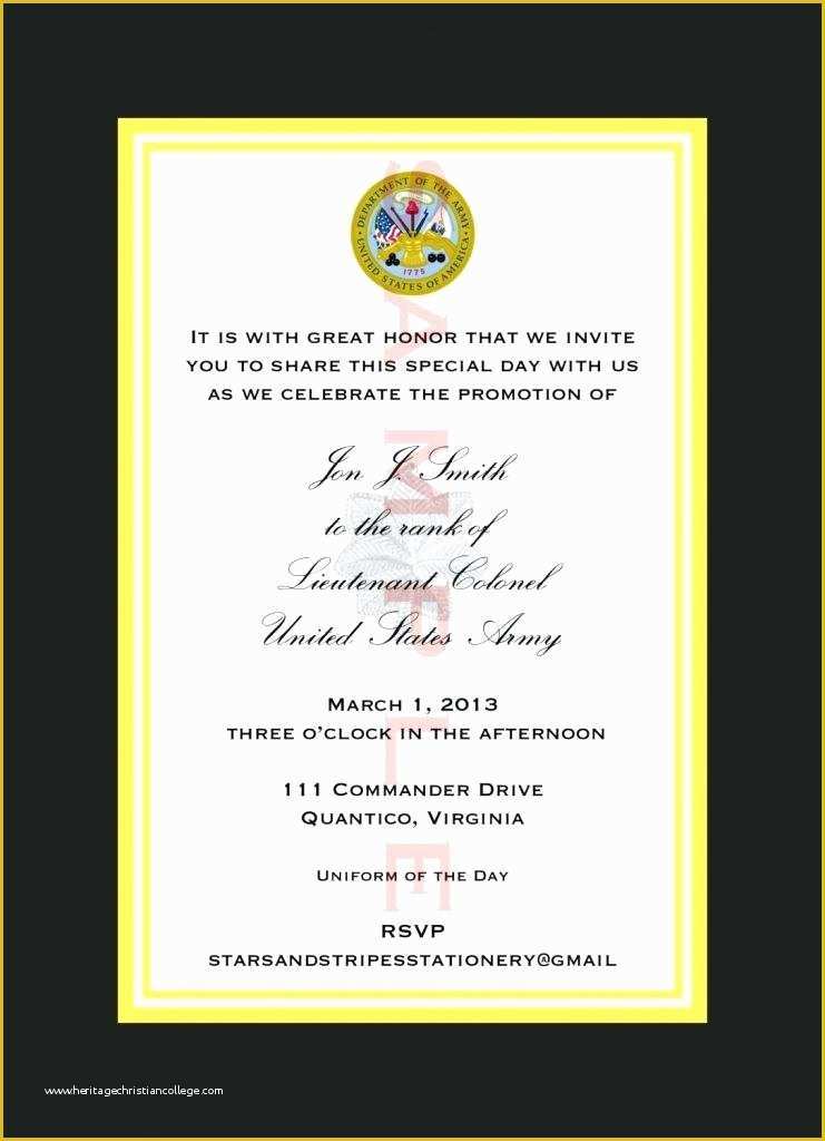 Free Military Retirement Invitation Template Of Navy Retirement Invitation Template