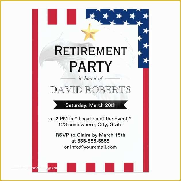 Free Military Retirement Invitation Template Of Personalized Military Retirement Invitations