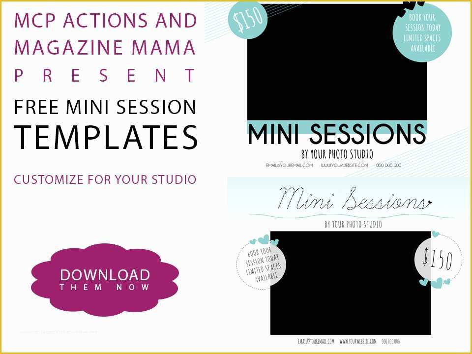 Free Mini Session Templates Of Download A Free Mini Session Template for Shop