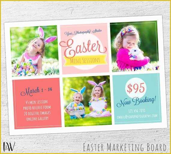 Free Mini Session Templates Of Easter Mini Session Marketing Board Shop Template