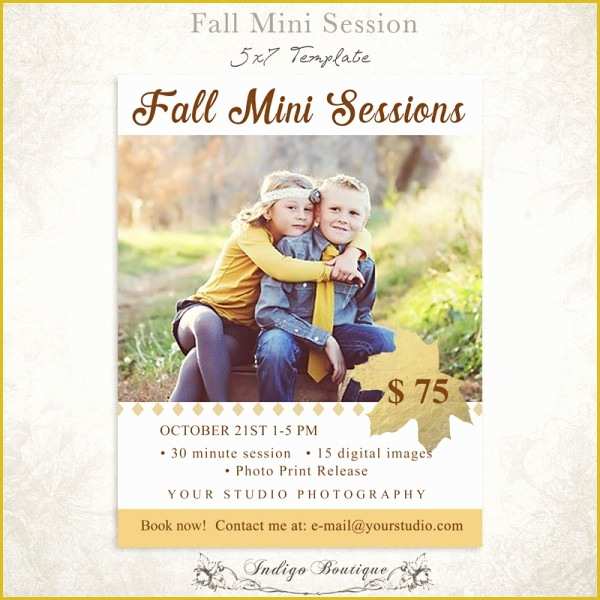 Free Mini Session Templates Of Fall Mini Session Template for Graphers 009