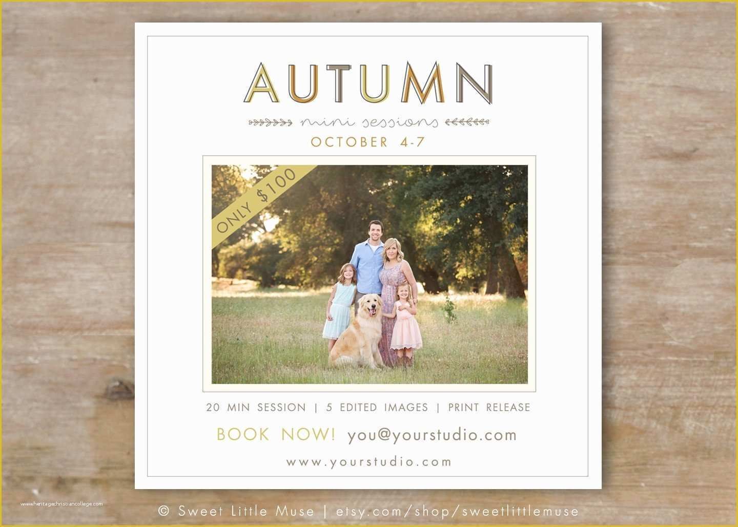 Free Mini Session Templates Of Fall Mini Session Template Templates Creative Market