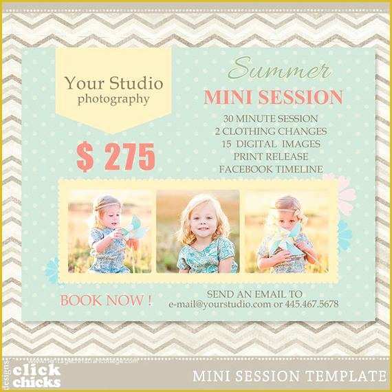 Free Mini Session Templates Of Mini Session Graphy Marketing Template Summer Mini