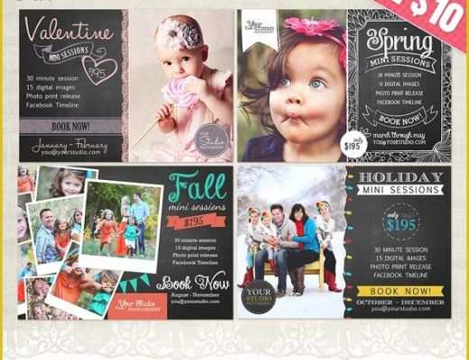 Free Mini Session Templates Of Mini Session Templates for Graphers 4 Chalkboard