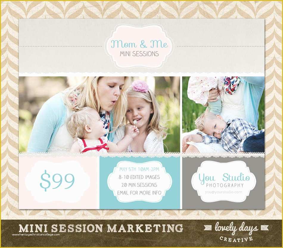 Free Mini Session Templates Of Mothers Day Mini Session Marketing Template for Graphers