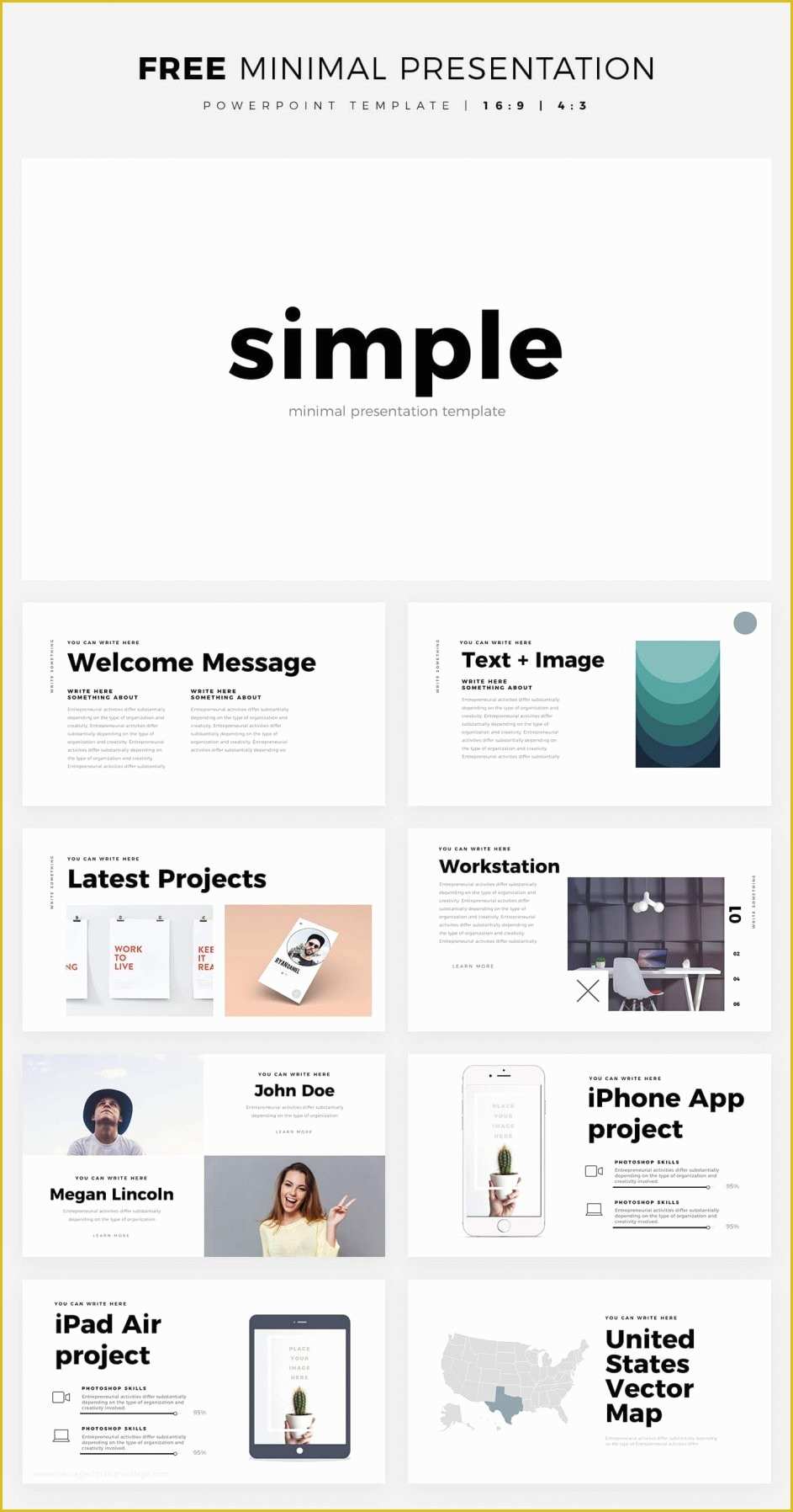Free Minimal Keynote Template Of 40 Free Cool Powerpoint Templates for Presentations