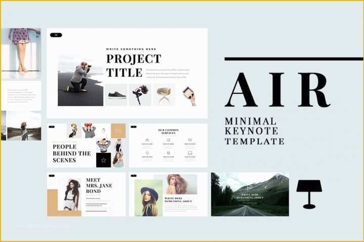 Free Minimal Keynote Template Of Air Minimal Keynote Template Presentations On Slideforest