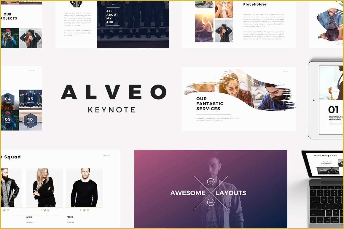 Free Minimal Keynote Template Of Alveo Minimal Keynote Template Presentation Templates On