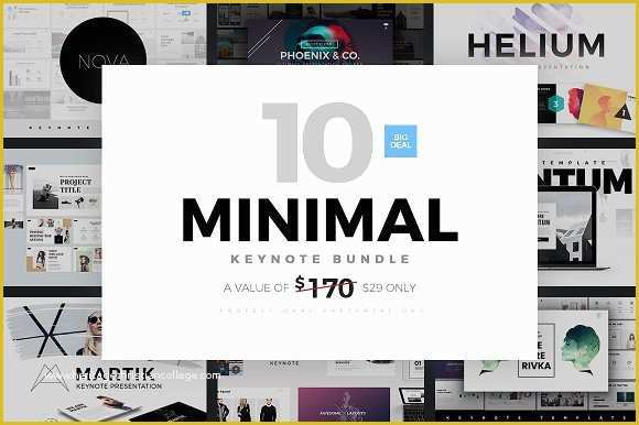 Free Minimal Keynote Template Of Minimal Keynote Bundle Template Presentation Templates