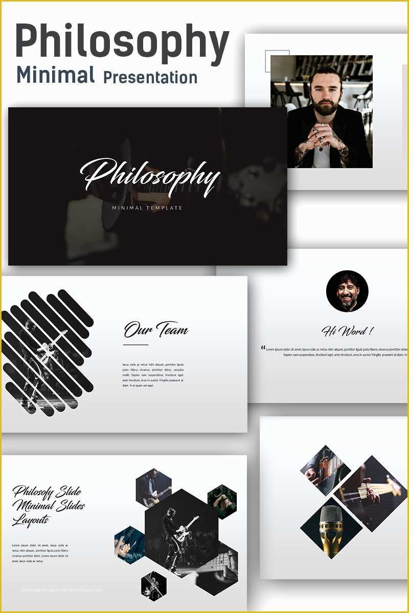 Free Minimal Keynote Template Of Philosophy Minimal Keynote Template