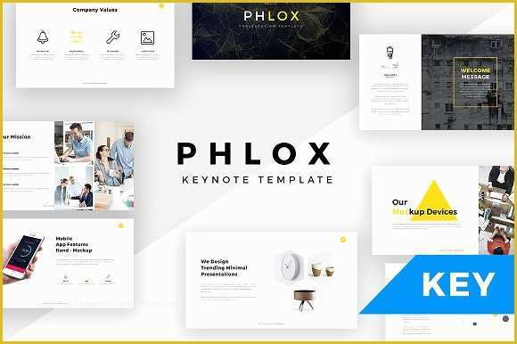 Free Minimal Keynote Template Of Phlox Minimal Keynote Template Presentation Templates