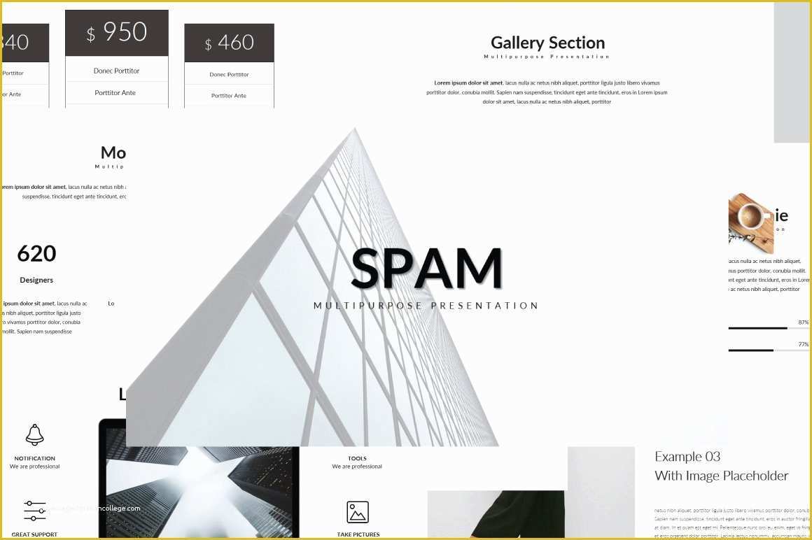 Free Minimal Keynote Template Of Spam Minimal Keynote Template Keynote Templates