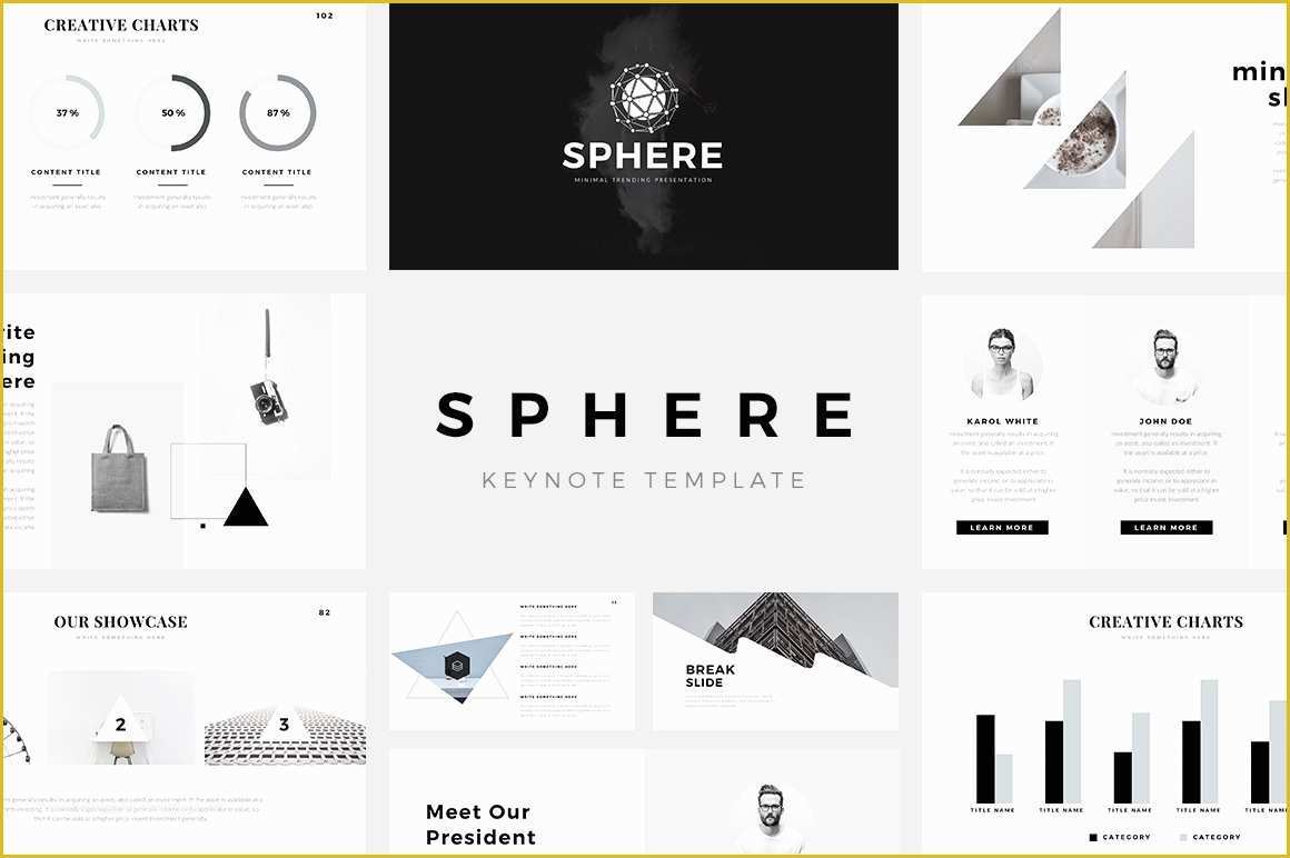 Free Minimal Keynote Template Of Sphere Minimal Keynote Template Keynote Templates