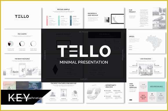 Free Minimal Keynote Template Of Tello Minimal Keynote Template Presentation Templates On