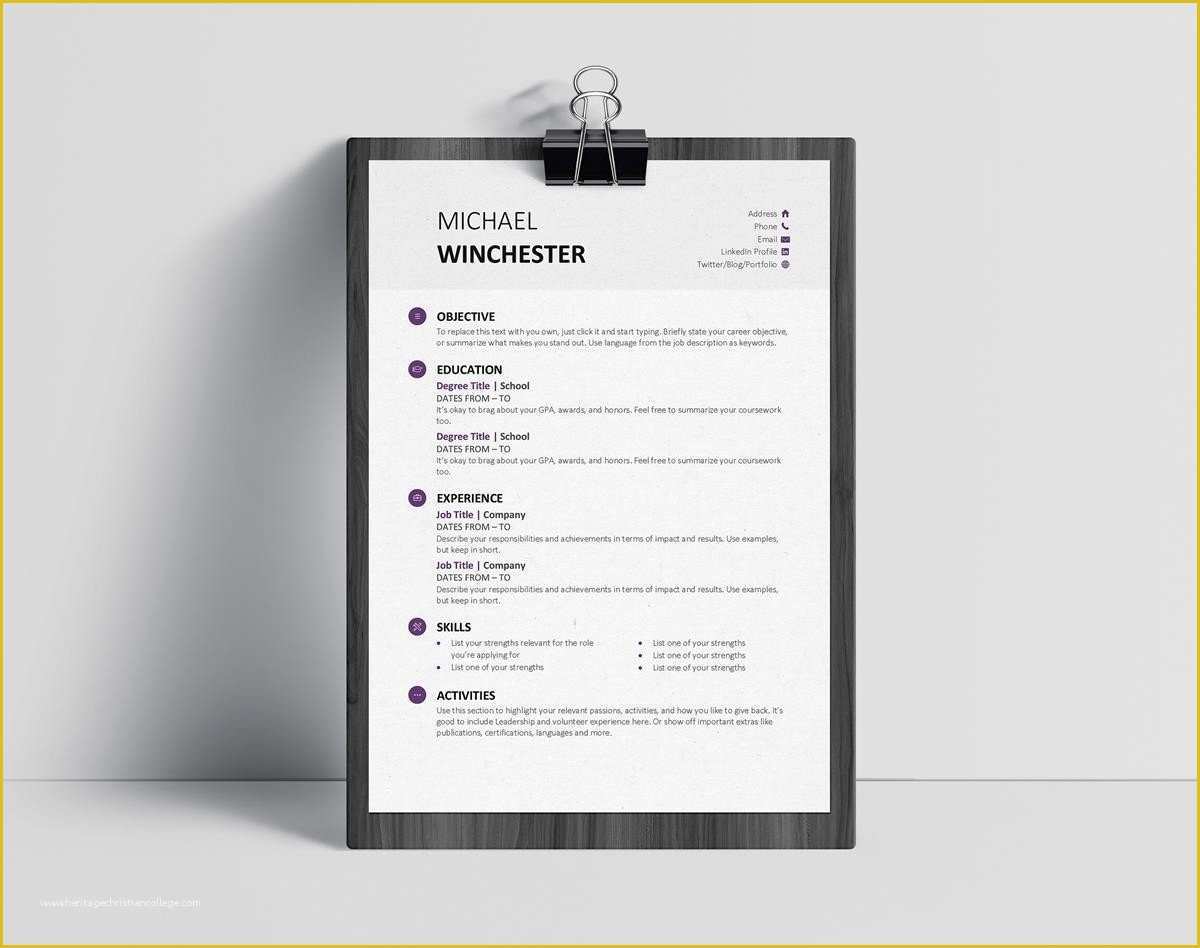 Free Minimalist Resume Template Of 15 Minimalist Resume Templates to Download & Use Free