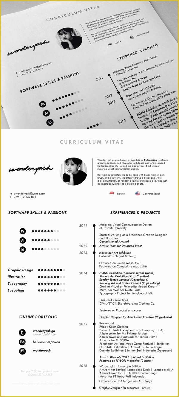 Free Minimalist Resume Template Of Free Minimalistic Cv Resume Templates with Cover Letter