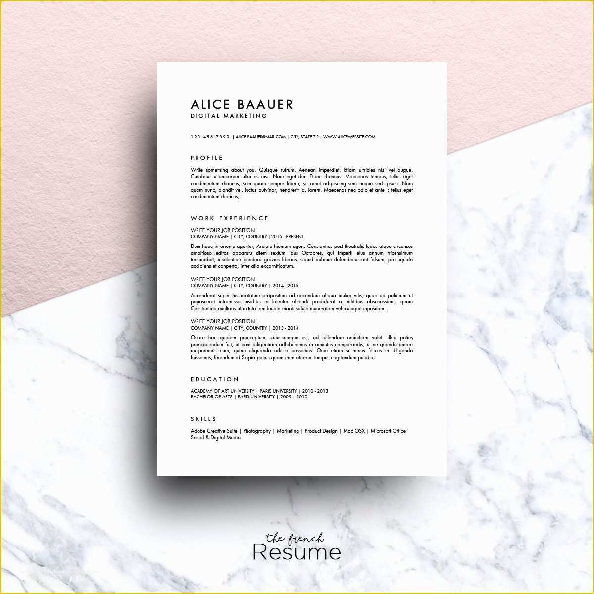 Free Minimalist Resume Template Of Minimalist Resume Ms Word