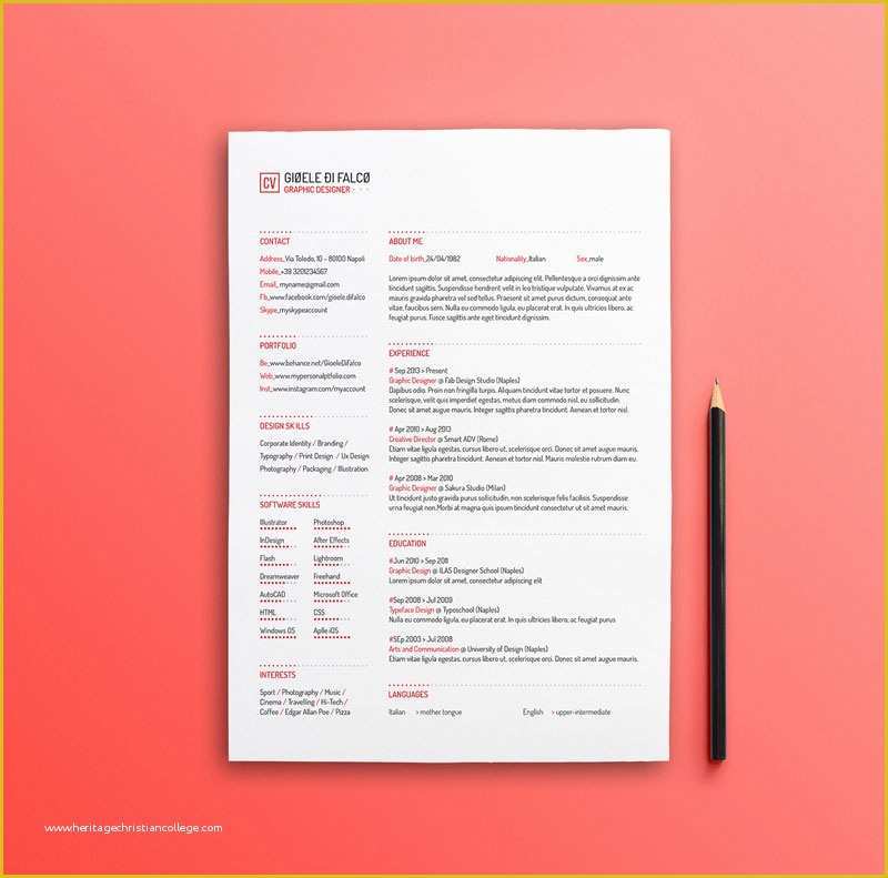 Free Minimalist Resume Template Word Of Best Free Clean Resume Templates In Psd Ai and Word Docx