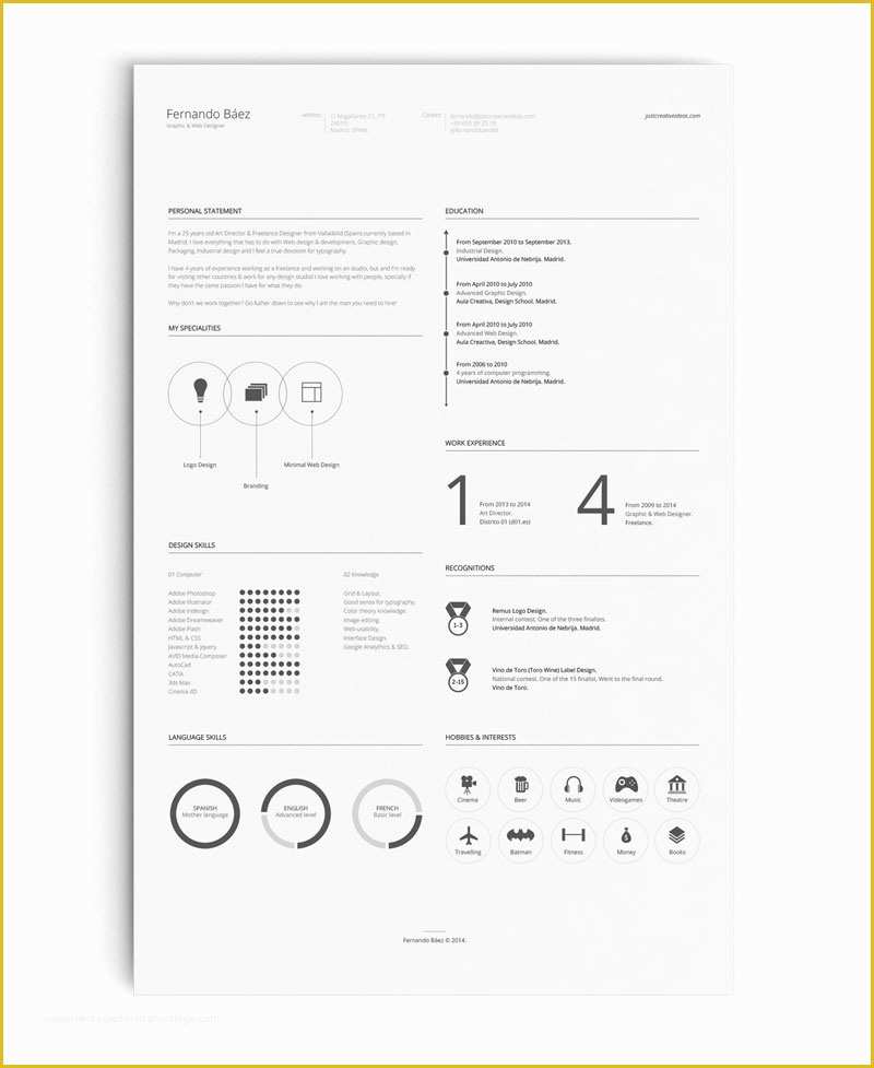 Free Minimalist Resume Template Word Of Best Free Clean Resume Templates In Psd Ai and Word Docx