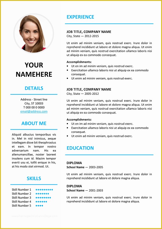 Free Minimalist Resume Template Word Of Ikebukuro Free Elegant Resume Template Blue for Ms Word