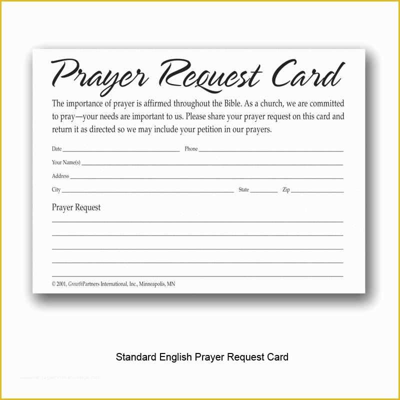 Free Missionary Prayer Card Template Of Prayer Card Template