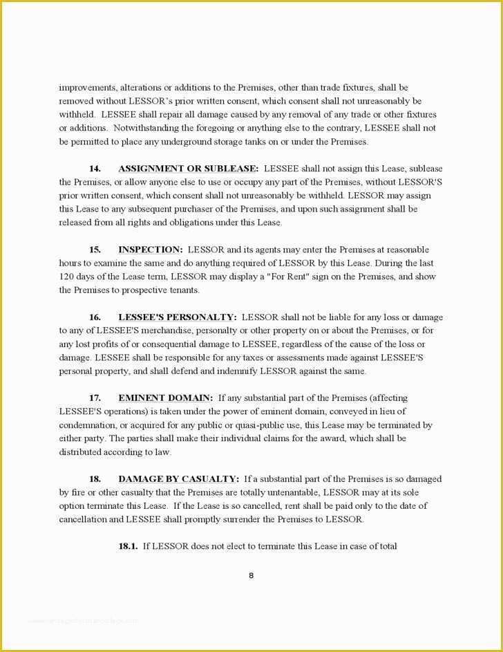 Free Missouri Lease Agreement Template Of Free Missouri Mercial Lease Agreement 28 Free