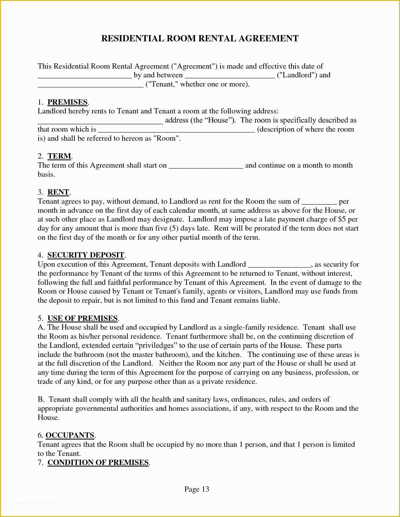 Free Missouri Lease Agreement Template Of Free Missouri Residential Lease Agreement Template State