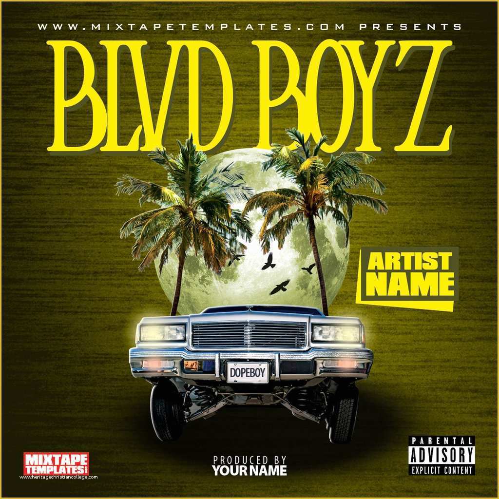 Free Mixtape Covers Templates Of Blvd Boyz Mixtape Cover Template by Filthythedesigner