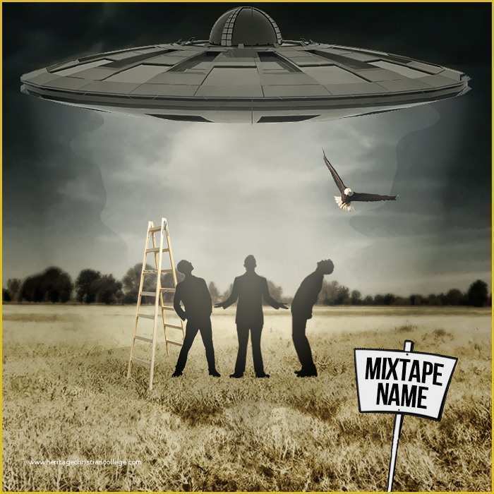 Free Mixtape Covers Templates Of Free Abduction Mixtape Cover Template Psd by Shiftz On