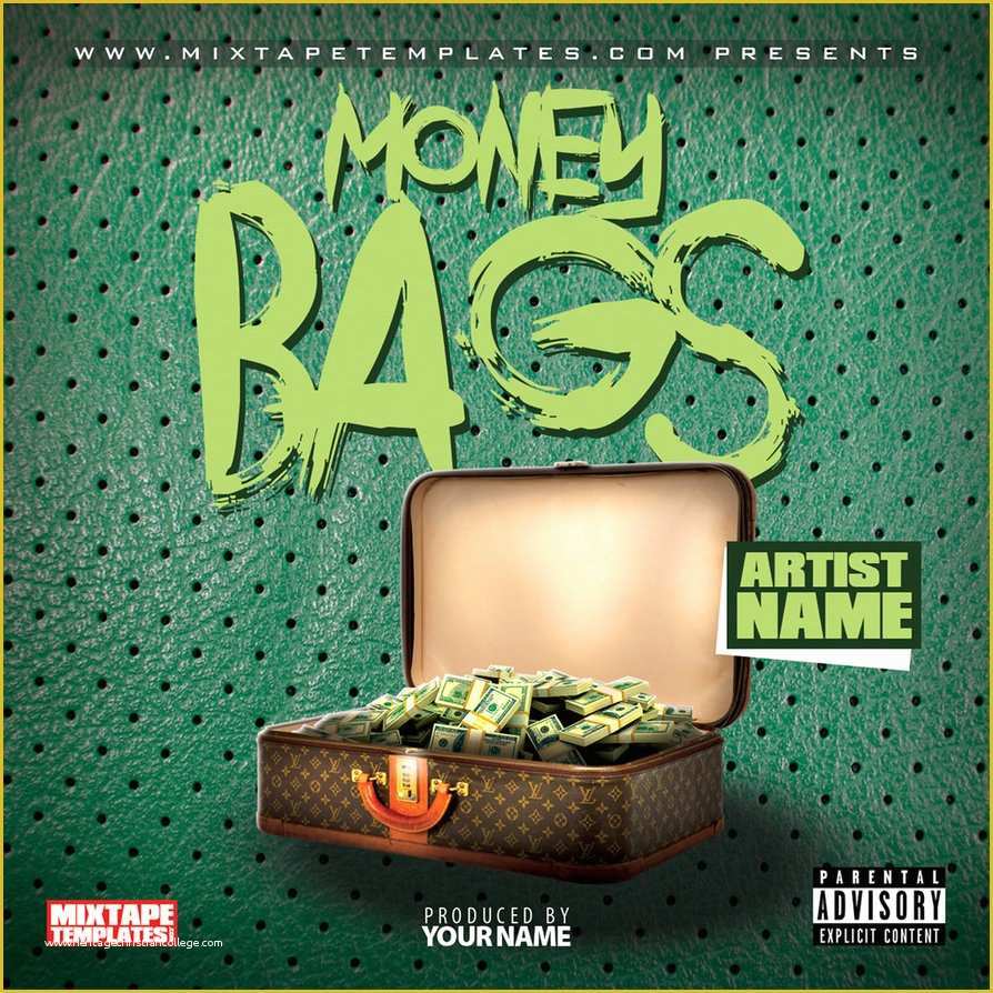 Free Mixtape Covers Templates Of Money Bags Mixtape Cover Template by Filthythedesigner