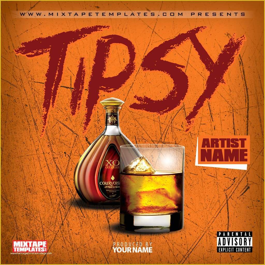 Free Mixtape Covers Templates Of Tipsy Mixtape Cover Template by Filthythedesigner On