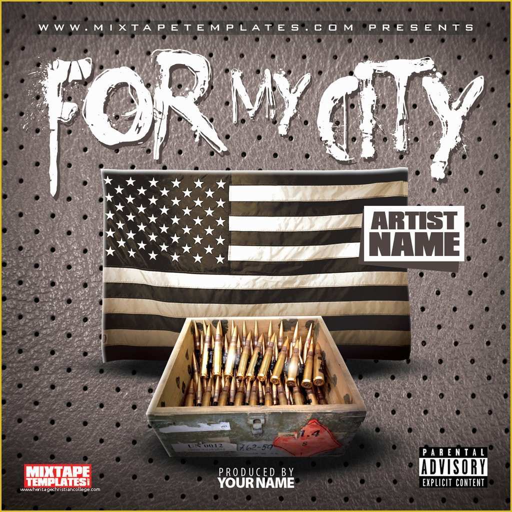 Free Mixtape Templates Of for My City Mixtape Cover Template by
