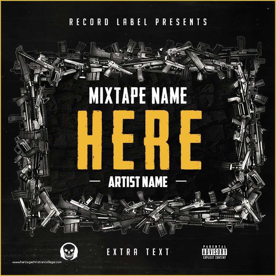 Free Mixtape Templates Of Free Hip Hop Mixtape Cover V6 Psd by Shiftz On Deviantart