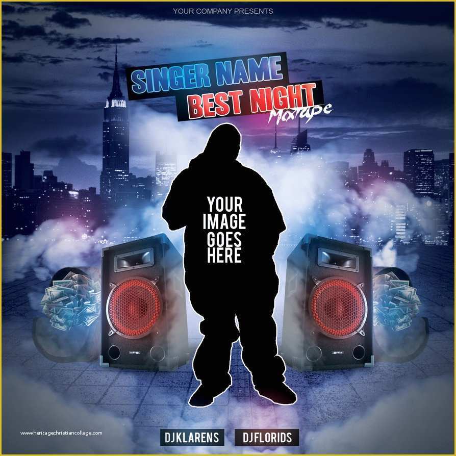 Free Mixtape Templates Of Mixtape Album Cd Cover Free Psd Template by Klarensm On