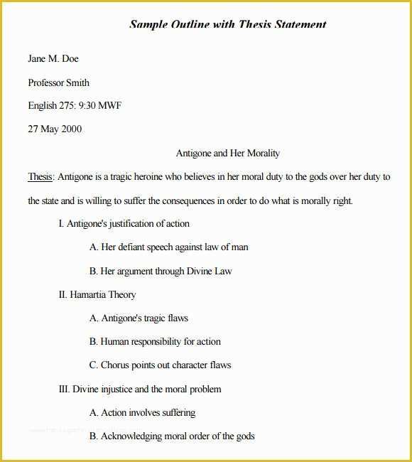 Free Mla Template Of 11 Sample Mla Outline Templates Pdf Word