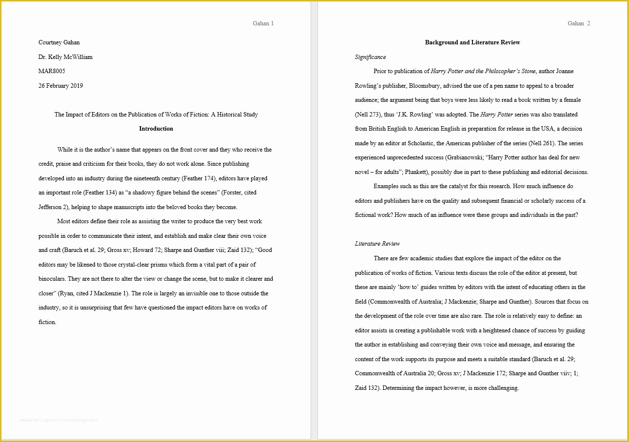 mla 8th edition research paper format